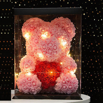 Infinity Rose Bear ✨ - Dárkové Balení ❤️ - Blazzy